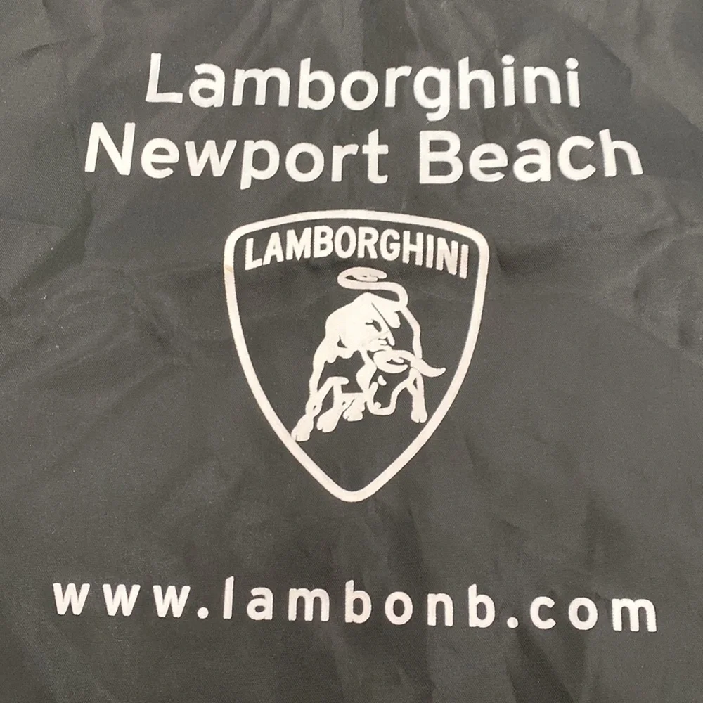 Lamborghini Newport Beach Nylon Backpack with Leather Trim